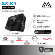 Audison APBX 10 AS2 - Prima Series 10β (250mm) 400Watts RMS Sealed Active Car Subwoofer