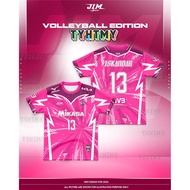 【Ready Stock】Volleyball Edition Unisex T-shirt Design Malaysia Baju VOLLEYBALL jersey custom name ba
