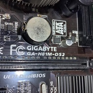 mobo motherboard intel Gigabyte GA-H81M-DS2 normal mulus bekas