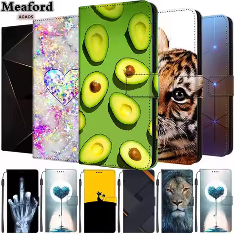 Flip Leather Case for Redmi 14C 14R Luxury Magnetic Wallet Book Case Xiaomi Poco C75 Full Cover Coqu