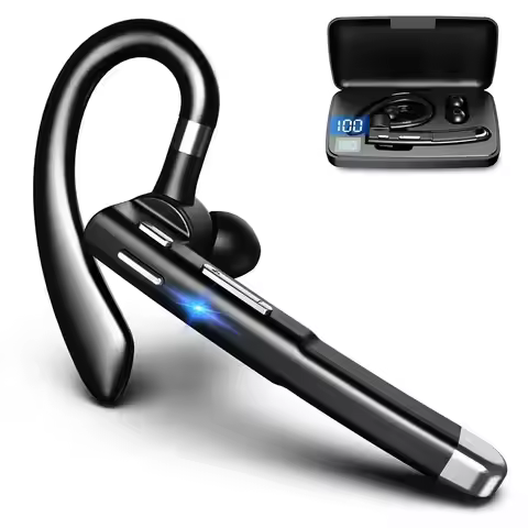 YYK520 Bluetooth Headset Noise Cancelling Sports Waterproof Digital Display Headphones Wireless Head