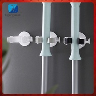 🏠 Set of 4 Heavy-Duty Black Wall-Mounted Mop and Broom Holders for Restaurant