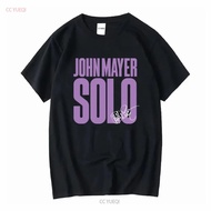 John Mayer Solo Logo Trending Tour Signature Hitam Semua Saiz T Shirt FA1717 lengan panjang vintaj G