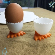 PANSIE 1/2/4Pcs Egg Cup Holder Boiled Creative Opener Eggs Container