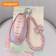 Soopsori TPU Car Key Case For FAW Hongqi H5 2021 2022 2023 Hongqi H5 Auto Remote Key Case Cover Inte