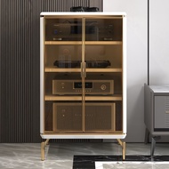 Italian Light Luxury Audio Appliance Shelf Amplifier CabinetKTVKaraOKCabinet Song Cabinet Song Cabinet Sideboard Cabinet Audio Appliance Rack
