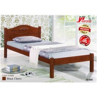 Yi Success Tammy Wooden Single Bed Frame / Quality Single Bed / Katil Bujang Kayu / Slat Bedbase / Bedroom Furniture
