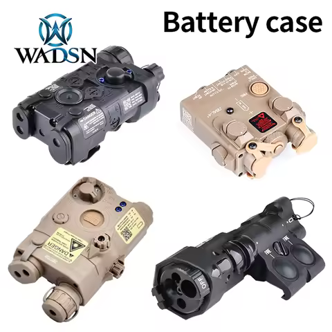 WADSN Tactical Battery Case MAWL C1+ PEQ-15 DBAL-A2 NGAL L3 Dummy Batteries Storage Box Fit 20mm Pic