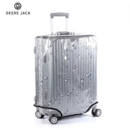 Deere Jack ผ้าคลุมกระเป๋าเดินทางแบบหนา 20 Trolley Case 24 Transparent กระเป๋าเดินทาง Cover26ฝาครอบกันฝุ่นทนต่อการสึกหรอ28กันน้ำ30นิ้ว