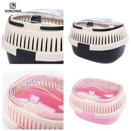[SONONIA] Travel Small Animals Cage Easy to Clean Guinea Pig Outgoing Cage Hamster Carrier Cage for 