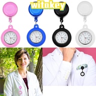 WITAKEY Pocket Watch Brooch Pin Silicone Gift Fob Watch