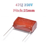 5pcs Original Capacitor 475J 250V 475K 4.7uF CBB22 475J250V 475K250V Metallized Polypropylene Film C