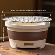 Old Style Outdoor BBQ Grill Charcoal Clay Stove Tea Cooking Fire Pit Traditional Korean BBQ Grill Po