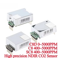 C8D SC8 C8 NDIR Infrared IR CO2 Carbon Dioxide Sensor High Precision Gas Concentration Detection Mod