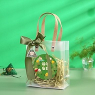 Transparent pvc bag/Dragon Boat Festival Gift Bag/dumpling bag/Plastic bag Zongzi Packaging Bag/Souvenir Rice dumpling Tote Bag/Mung Bean Cake Salted Duck Egg Gift Box/goodie bag/door giftbag/