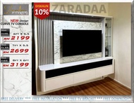 FREE INSTALL & BRACKET TV NEW DESIGN ZARADAA TV Cabinet Modern | Kabinet TV |TV Bracket | TV Wall | 