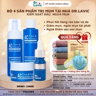 Bộ 4 sản phẩm ngừa mụn Dr.Lavic Acne Home Care kiểm soát dầu sử dụng tại nhà DR961