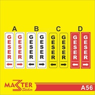 A56 Acrylic Sliding Sticker Waterproof, Non-Fading RightKiri Custom 5x19cm 4 Colors