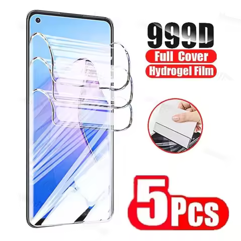 5Pcs Hydrogel Film For Realme 7 8 9 Pro 10 Screen Protector For Realme 7i 8i 9i Protective Film