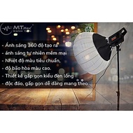 Đèn mặt trăng siêu sáng chân xịn Linco softbox studio quay film chụp ảnh unbox review livestream bán