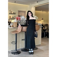 BG LONG SHOULDER FLAT SHOULDER DRESS