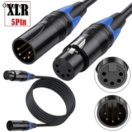 BLING DMX512 XLR 5 Pin Male to XLR 5pin Female Interfaces DMX512 Cable Extension Line