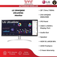 LG 29WQ600 UltraWide 29" Monitor | 5ms / 21:9 UWQHD / 100Hz | IPS | USB-C / HDMI / DP | Audio | 3 Ye