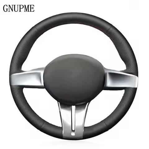 Hand-stitched Black Artificial Leather Car Steering Wheel Cover For BMW Z4 E85 (Roadster) 2003-2008 