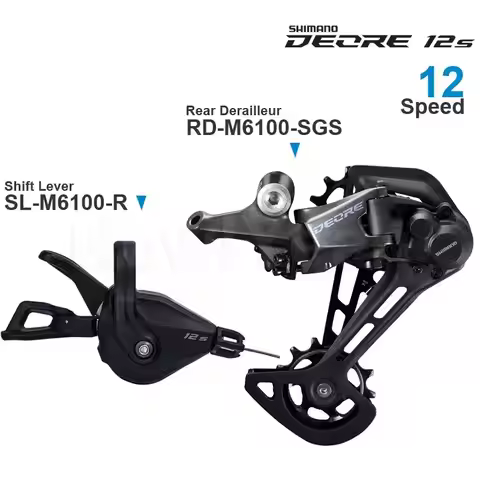 SHIMANO DEORE M6100 12 speed Groupset Shifter SL-M6100-R SL-M6100-IR Rear Derailleur RD-M6100-SGS Or