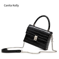 Canita Kolly Female Bag Genuine Leather Small Square Bag Chain Bag Shoulder Messenger Bag High-End H