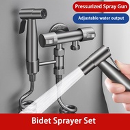Handheld Bidet Sprayer Set Spray Gun Shower Handheld Toilet Bidet Faucet Sprayer Shower Nozzle Self Cleaning