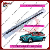 DOOR GLASS MOULDING (OUTER) ORIGINAL PERODUA MYVI 2017> D20N (PINTU CERMIN LUAR GETAH) WINDOW OUTER 