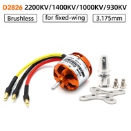 D2826 Brushless Motor 930KV 1000KV 1400KV 2200KV For RC Aircraft Plane Multi-copter Brushless Outrun
