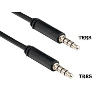 3.5mm TRRS Male to Male Audio & Microphone Cable 1Meter