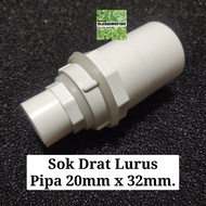Straight Pipe Thread Socket 20mm x 32mm Straight Pipe Thread Socket 20mm x 32mm Pipe Thread Socket 2