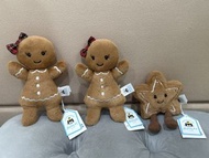 正版Jellycat Jolly Gingerbread Ruby/ Amuseables Star Cookie