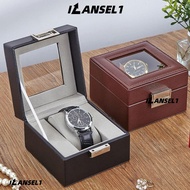ILANSEL1 Watch Storage Box, 1 Watch Slot Wood Watch Box, Portable Leather Watch Collection Box Home
