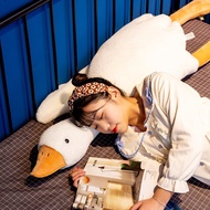 50cm-160cm Huge Cute Goose Plush Toys Big Duck Doll Soft Stuffed Animal Sleeping Long Pillow Cushion