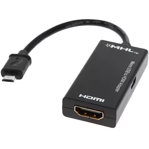 USB to HDMI MHL Micro USB Male to HDMI Female Vedio Cable Connection Adapter Connector for Samsung H