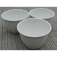 3PCS Wasp Pot 30 Cm White Pot 30CM Plastic Wasp Pot 30CM Round Flower Pot