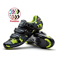 Santic Men's Cycling Road Bike Shoes SPD Pedal Compatible Non-slip Camouflage Color Cycling Sports Shoes for Men WMS17004