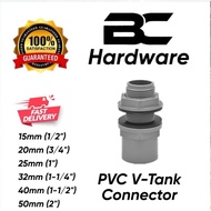 PVC Tank Connector PVC Fitting Connector Penyambung Tangki PVC 15mm 20mm 25mm 32mm 40mm