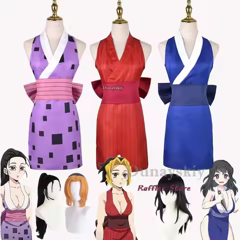 Anime Suma Hinatsuru Makio Cosplay Costume Uzui Tengen Wife Uniform Halloween Carnival Dress Enterta