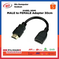 HDMI Male To Female Cable 30 cm / 1 Meter - HDMI Connector