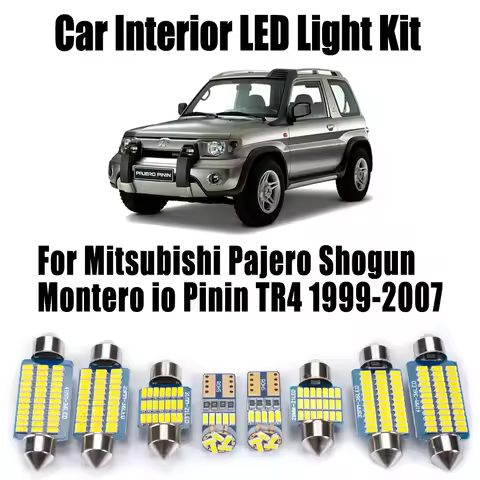 11Pcs Canbus LED Interior Map Dome Light Kit For Mitsubishi Pajero Shogun Montero io Pinin TR4 1999-
