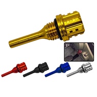 Motorcycle CNC aluminum alloy style hexagon plum blossom oil dipstick