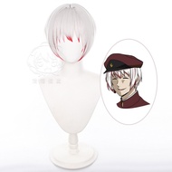 【COSER 77】Bungo Stray Dogs wig วิกผมสังเคราะห์ คอสเพลย์อนิเมะ Manmei Dazai Osamu Akutagawa Ryunosuke