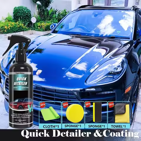 Car Ceramic Quick Detailer&Coating Spray Nano Hydrophobic Polish Scratch Repair Remover Paint Protec
