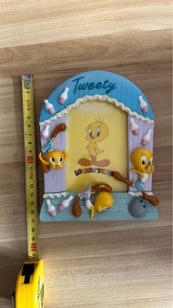 Looney Tunes 華納一通 2000年 Tweety 崔弟 翠兒 樹脂相框 照片架 崔蒂