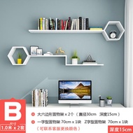 Rak Buku Gantung di Dinding Rak Penyimpanan Dinding Ruang Tamu Ruang Makan Latar Belakang TV Dipasan